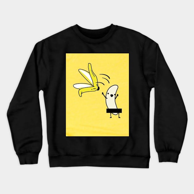 Bananas Crazy Crewneck Sweatshirt by kyokyyosei